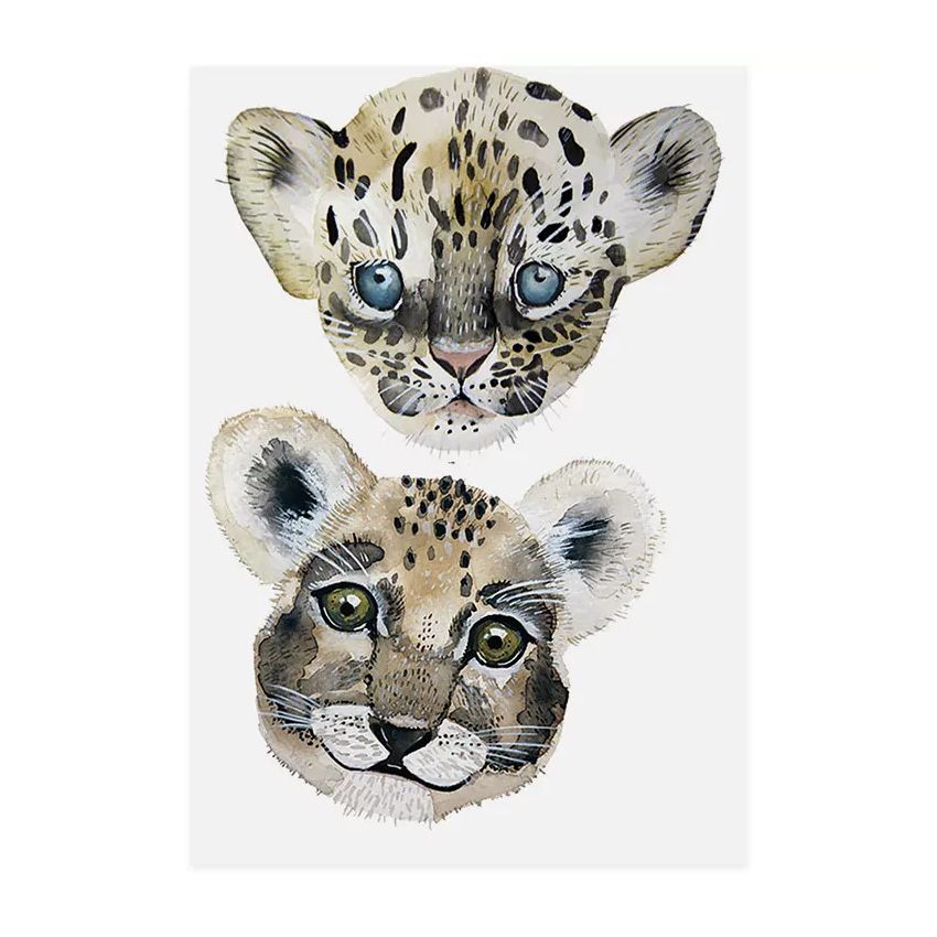 nuukk - Bügelbilder Raubkatzen Babys