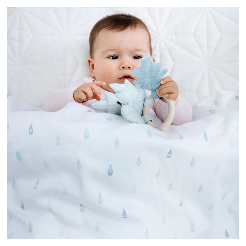 Cam Cam Copenhagen Rassel Greifling Leaves Mix Blue