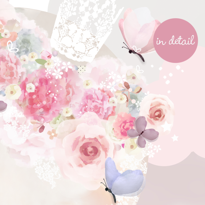 Schmooks - Wandsticker Schlafender Mond rosa