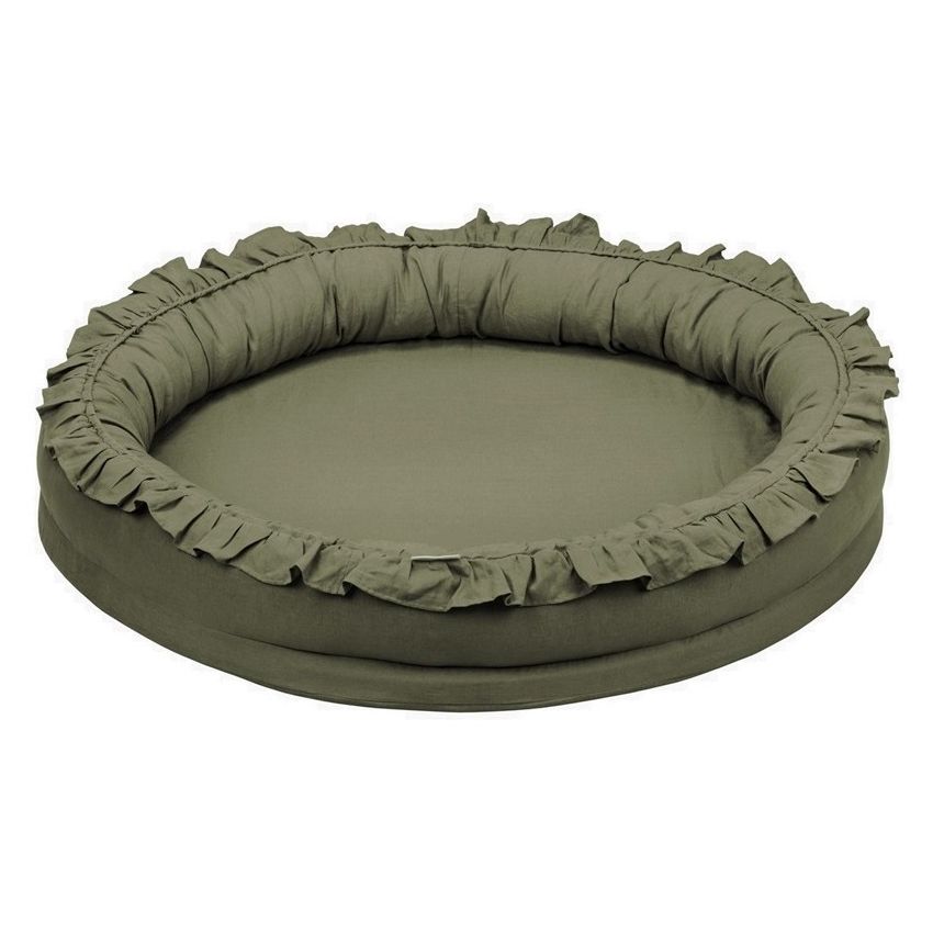 Cotton & Sweets - Junior Nest Leinen Olive