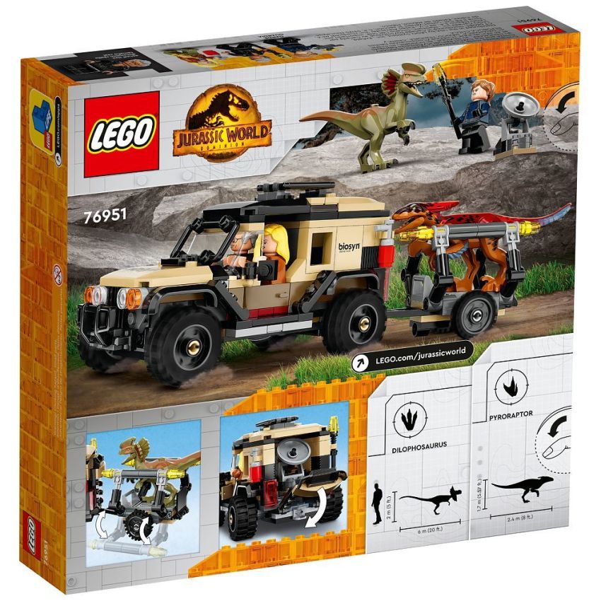 LEGO® Jurassic World™ 76951 - Pyroraptor & Dilophosaurus Transport