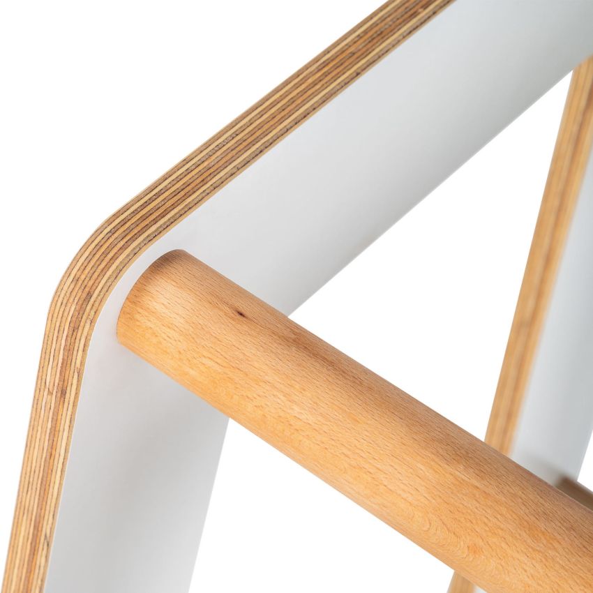 MeowBaby - Küchenhelfer Stuhl 2 in 1 Scandi grau