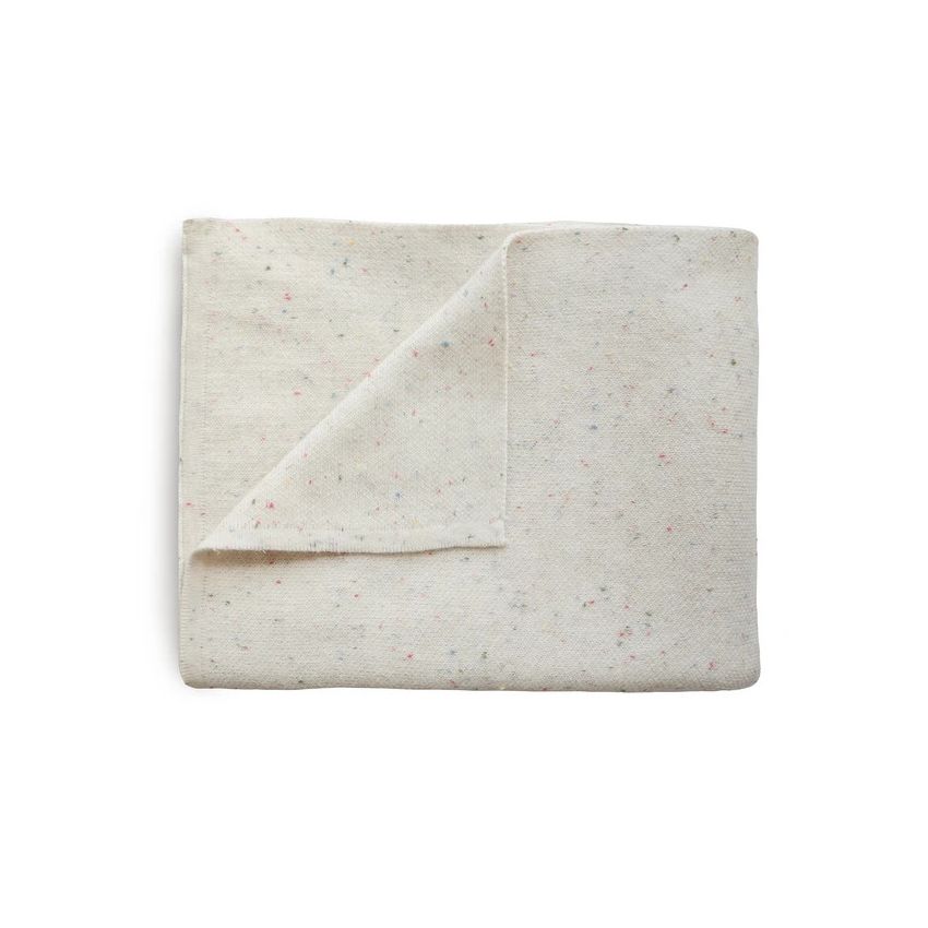 Mushie - Strickdecke Confetti Ivory