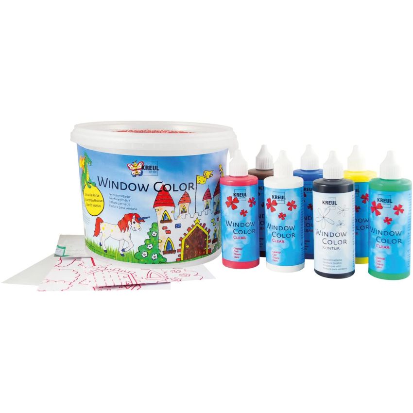 Kreul - MUCKI Window Color, Set Powerpack Burg