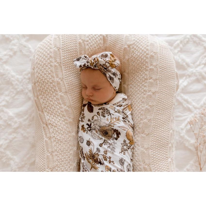 Lunas Treasure - Bambus Haarband Golden Blooms