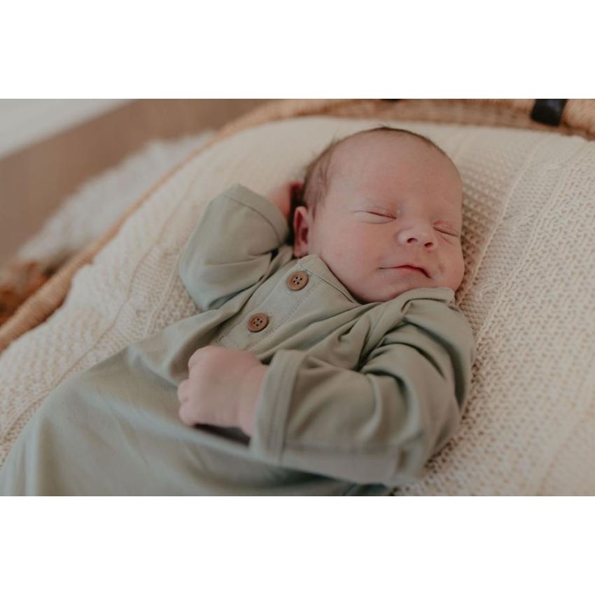 Lunas Treasure - Bambus Knoten- Strampler Sage