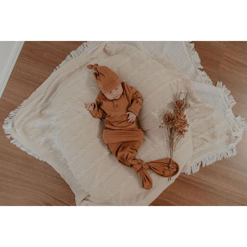 Lunas Treasure - Bambus Knoten- Strampler Bronze