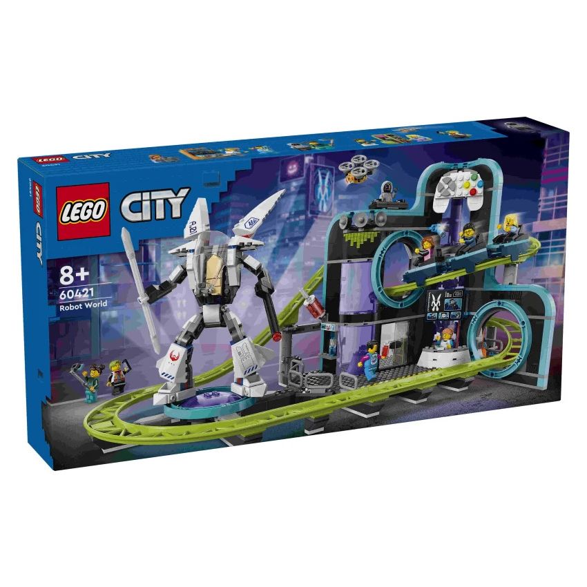 LEGO® City 60421 - Achterbahn mit Roboter-Mech