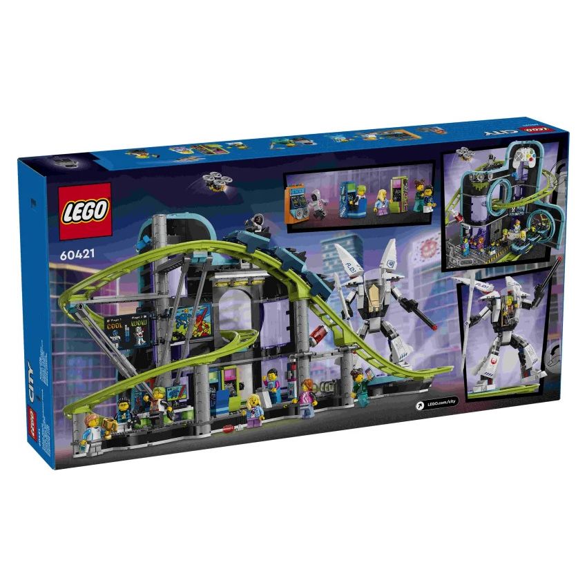 LEGO® City 60421 - Achterbahn mit Roboter-Mech