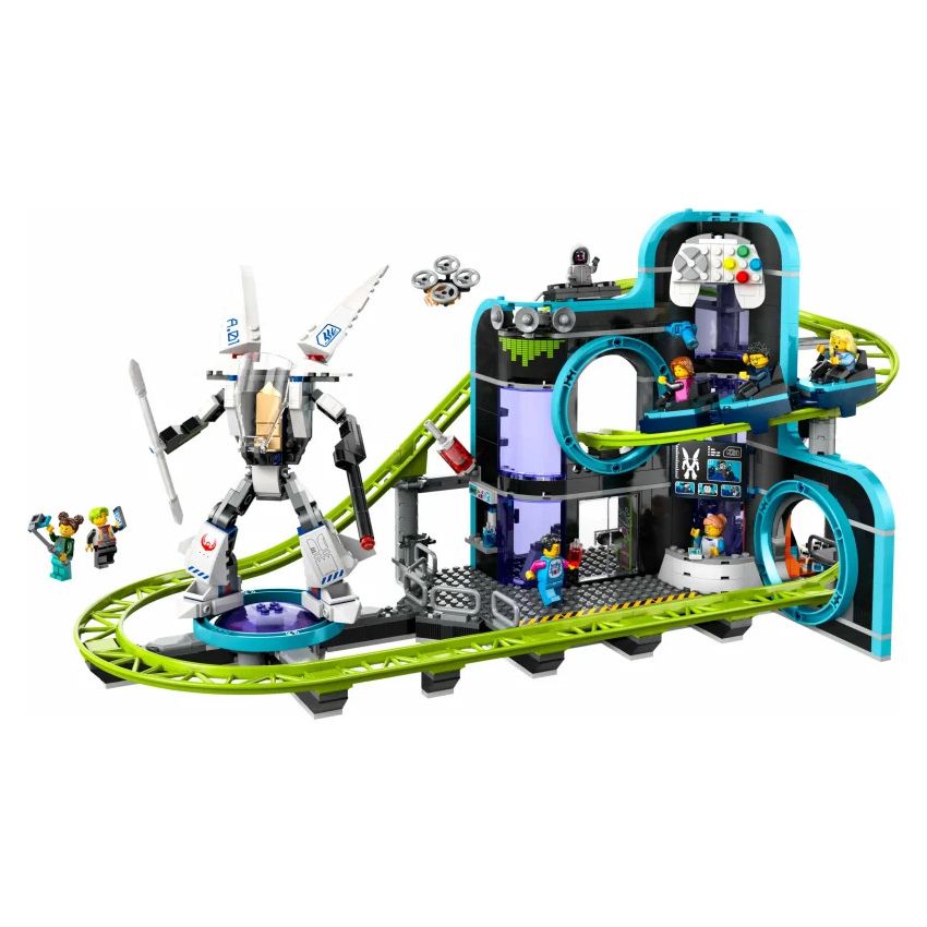 LEGO® City 60421 - Achterbahn mit Roboter-Mech