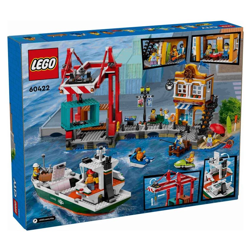LEGO® City 60422 - Hafen mit Frachtschiff