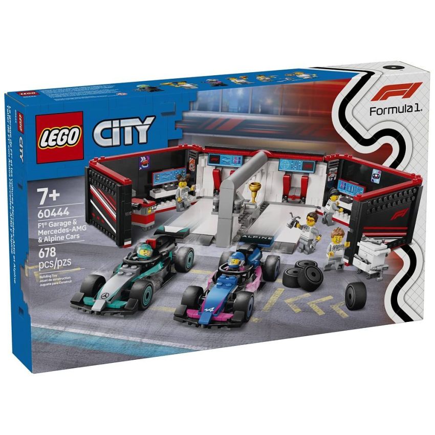 LEGO® City 60444 - F1 Garage & Mercedes-AMG & Alpine Cars