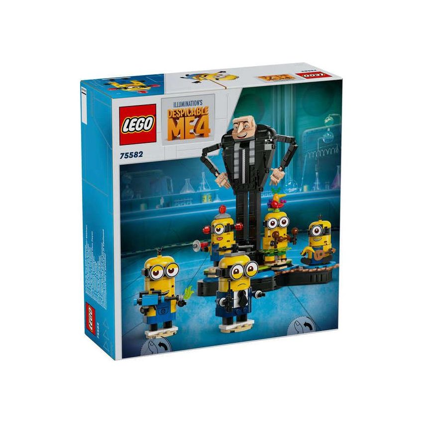 LEGO® Minions 75582 - Ich Einfach unverbesserlich 4 - Gru und die Minions aus LEGO Steinen