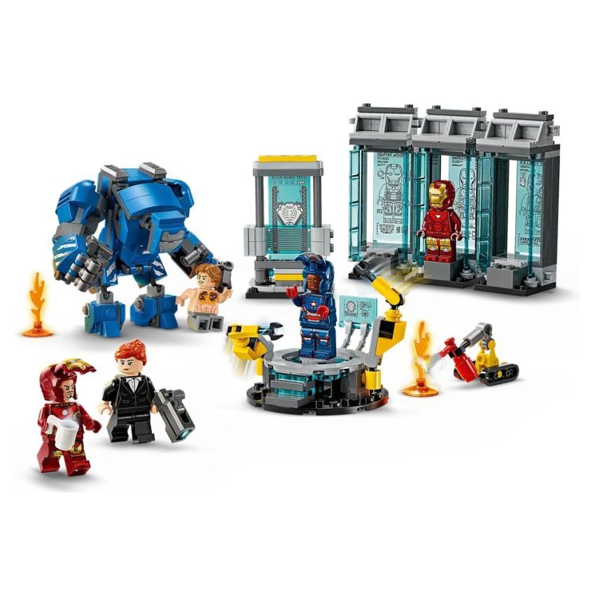 LEGO® Marvel 76315 - Iron Mans Labor: Halle der Rüstungen