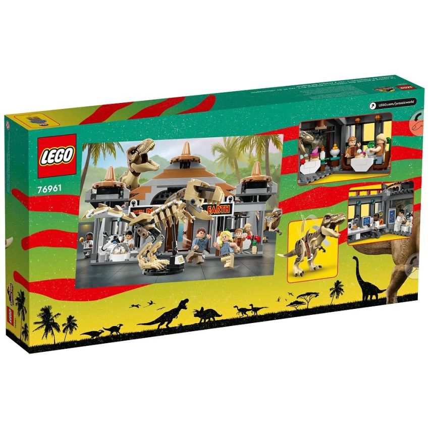 LEGO® Jurassic Park 30th Anniversary 76961 - Angriff des T. rex und des Raptors aufs Besucherzentrum