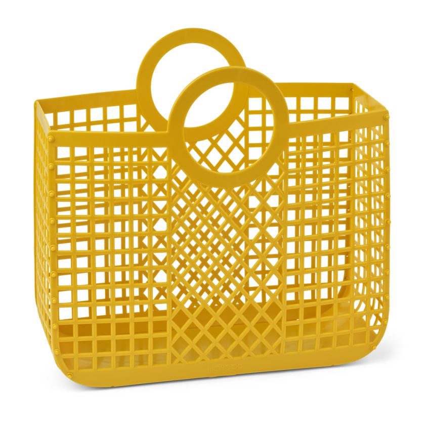 LIEWOOD - Bloom Korbtasche Gross Lemon Flake