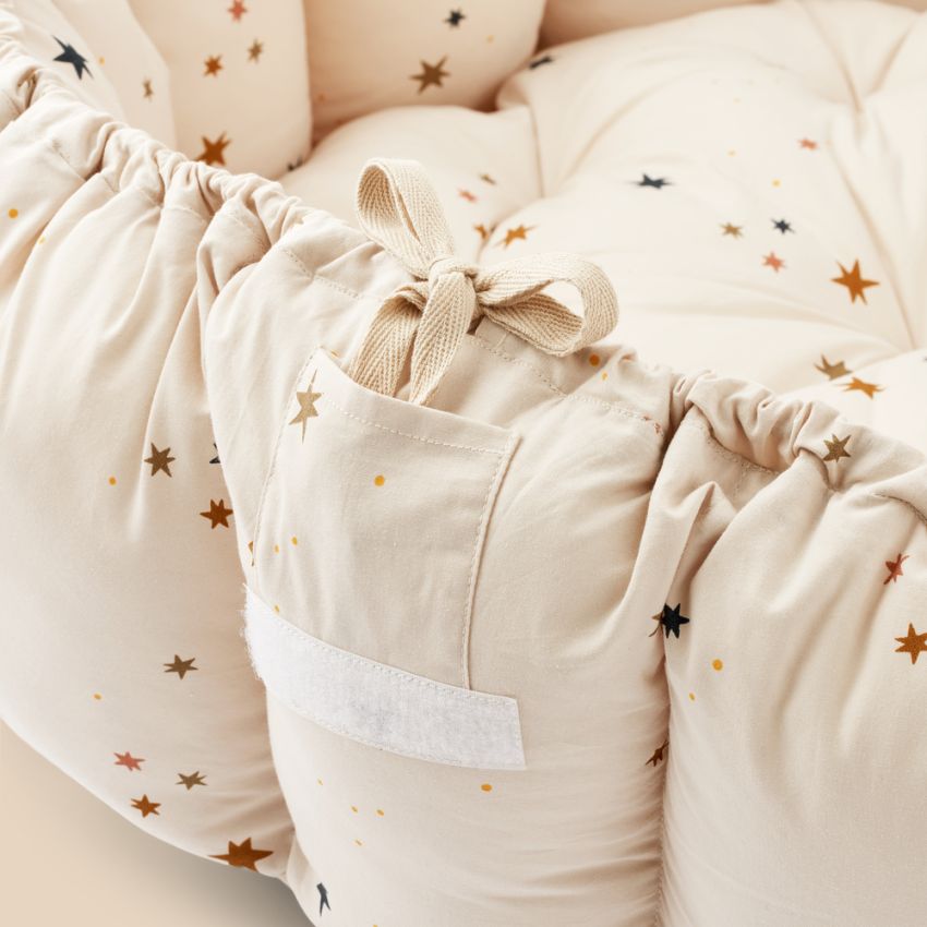 LIEWOOD - Ola 2 in 1 Babynest Playmat Star Bright