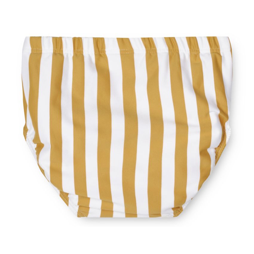 LIEWOOD - Anthony UV Baby Badehose Streifen Yellow Mellow White