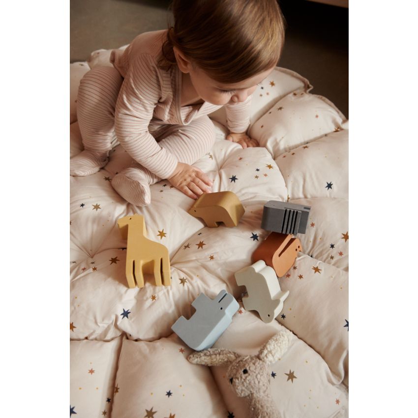 LIEWOOD - Ola 2 in 1 Babynest Playmat Star Bright