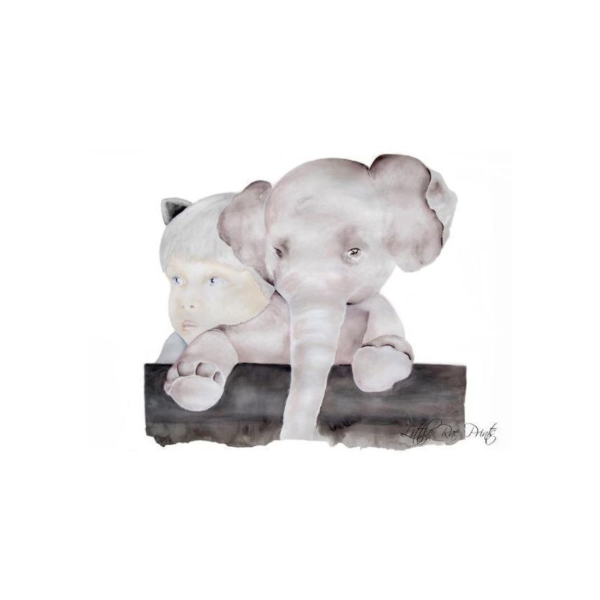 Little Rae Prints - Poster Little Elephant
