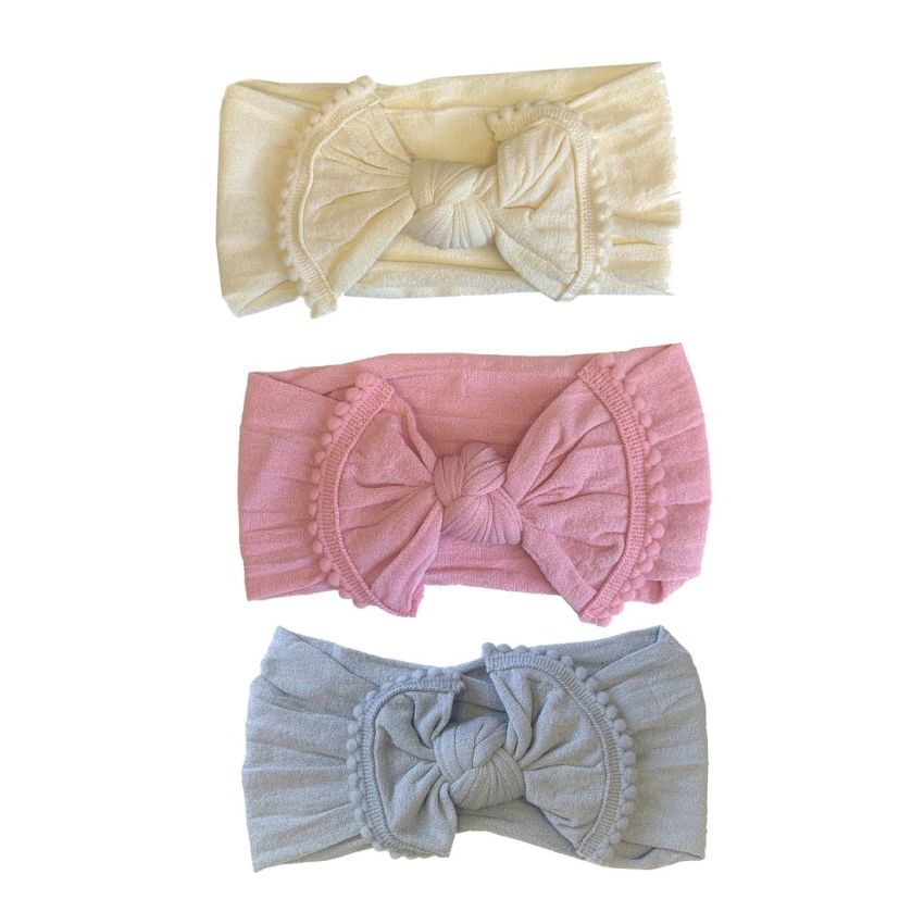 Emerson and Friends - Stirnband Set PomPom Grey