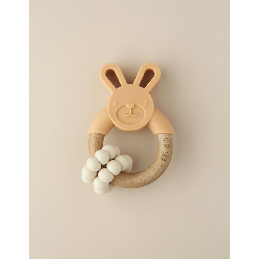 littleCHEW - Greifling Bunny mit Ringen Mango