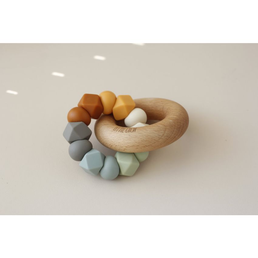 littleCHEW - Greifling Holz & Silikonring Gumbo