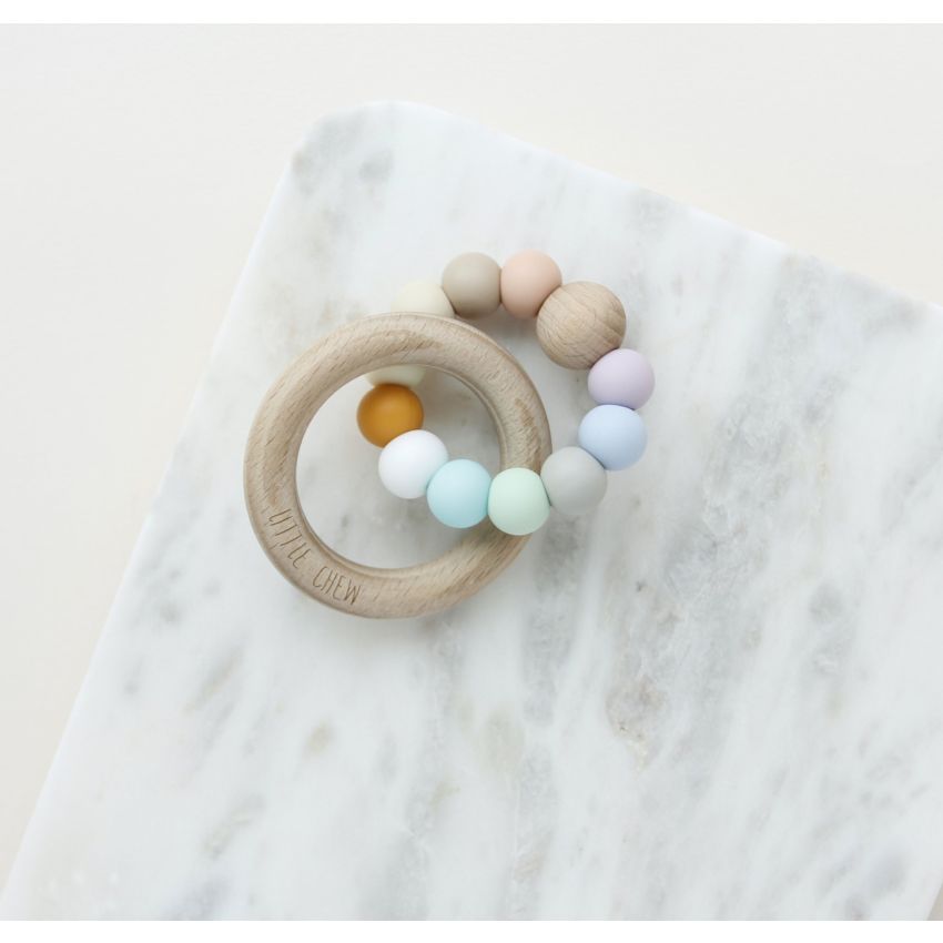 littleCHEW - Greifling Holz & Silikonring August