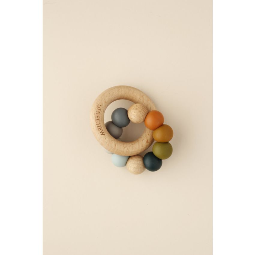 littleCHEW - Greifling Holzring und Silikonring Reto