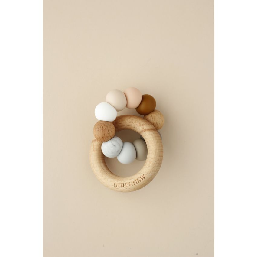 littleCHEW - Greifling Holz & Silikonring Carlo