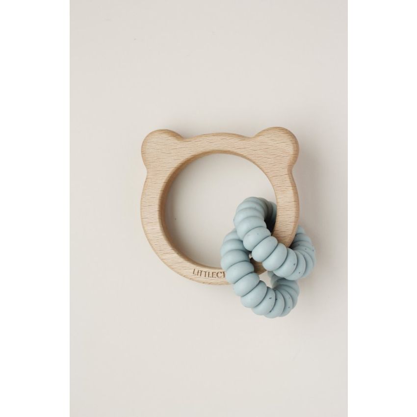 littleCHEW - Greifling Bär Speckle Aquamarine