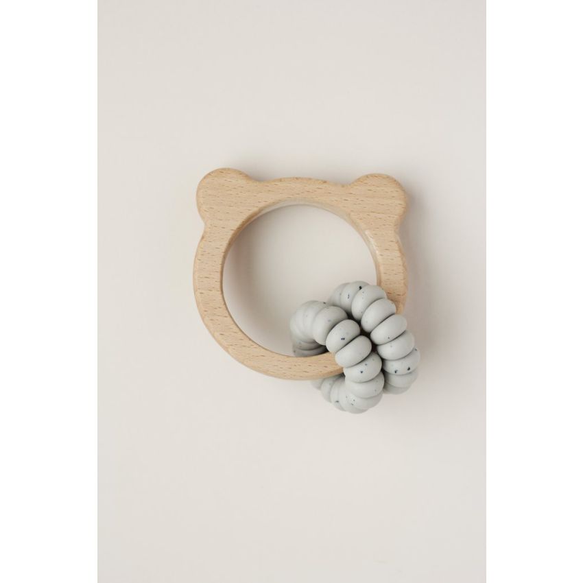 littleCHEW - Greifling Bär Speckle Taupe