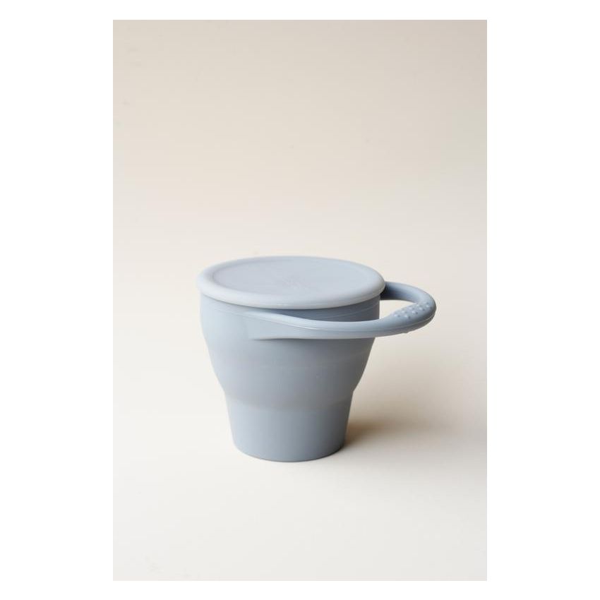 littleCHEW - Snackbecher faltbar Silberblau