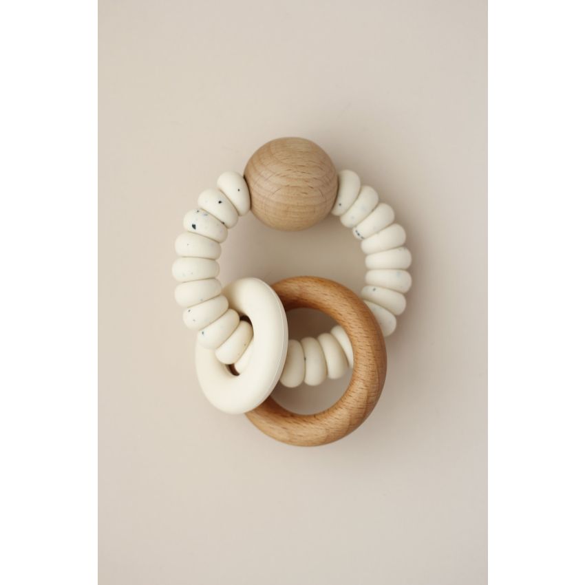 littleCHEW - Greifling Silikonring Meloma Dany Cream