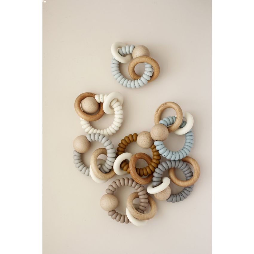 littleCHEW - Greifling Silikonring Meloma Dany Bronze