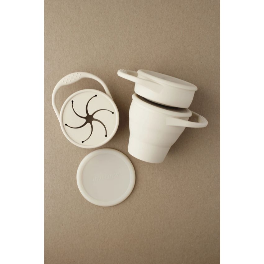 littleCHEW - Snackbecher faltbar Creme