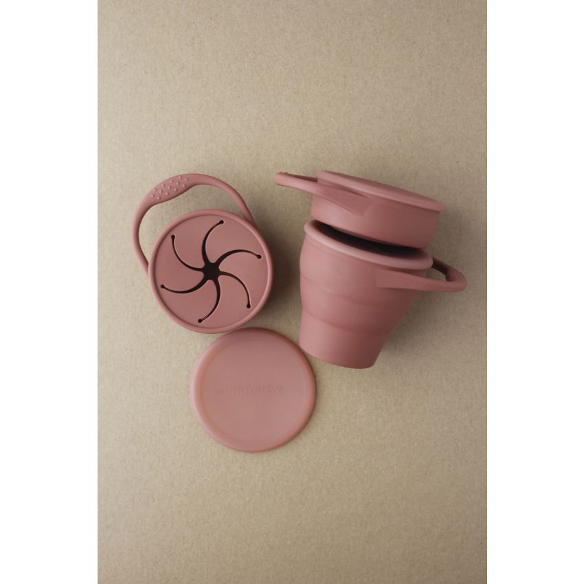 littleCHEW - Snackbecher faltbar Marsala