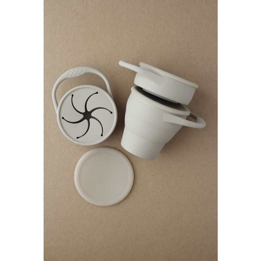 littleCHEW - Snackbecher faltbar Taupe