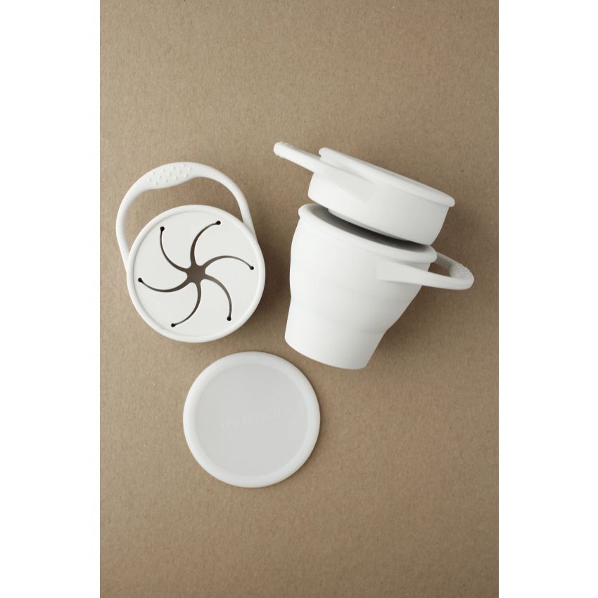littleCHEW - Snackbecher faltbar Ivory