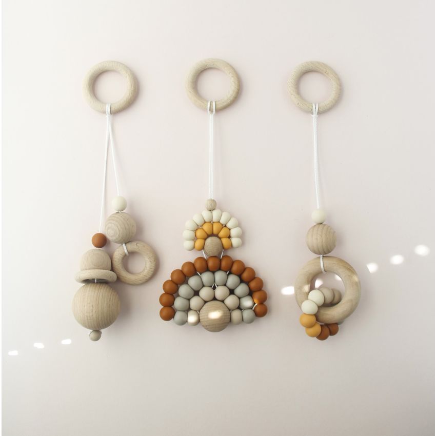 littleCHEW - Play Gym Set Double Rainbow inkl. Ständer