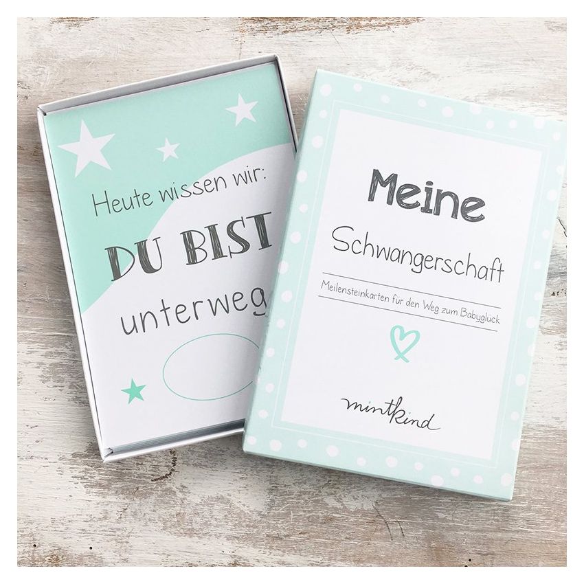 mintkind - Meilensteinkarten- Set Meine Schwangerschaft