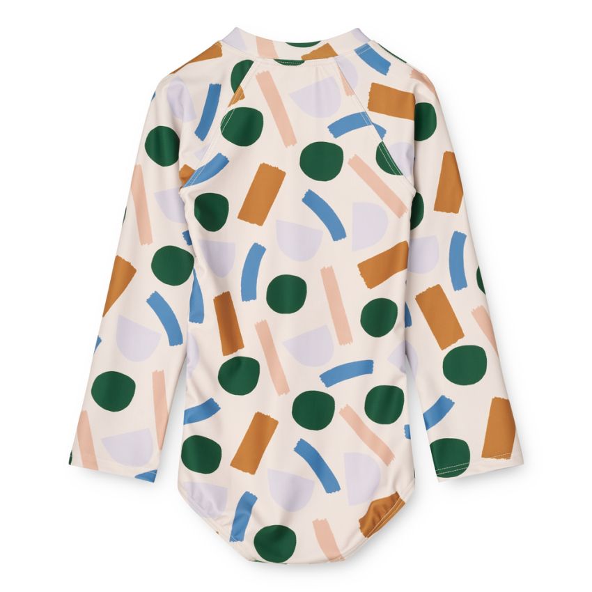 LIEWOOD - Magali UV Badeanzug Paint Stroke Sandy