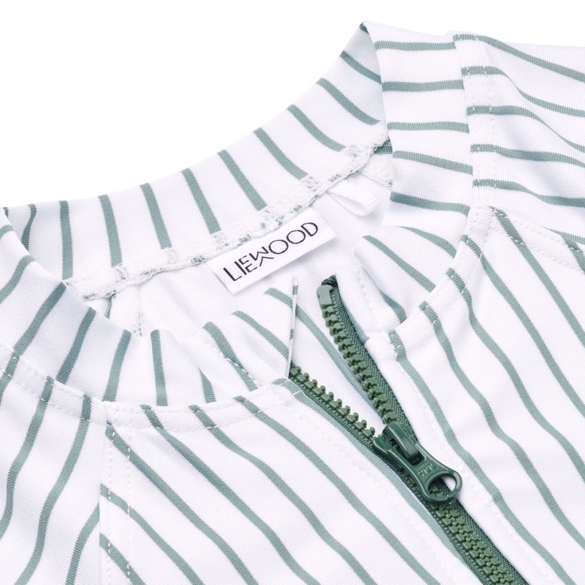 LIEWOOD - Magali UV Badeanzug Streifen Garden Green Creme