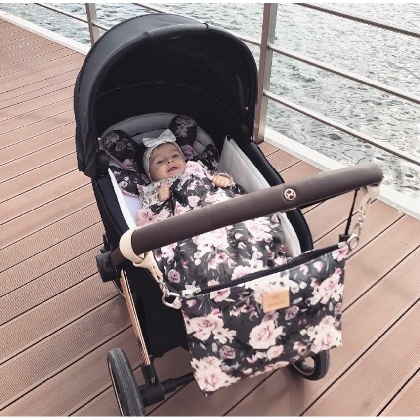 Makaszka - Babykissen- und Deckenset Night Flowers