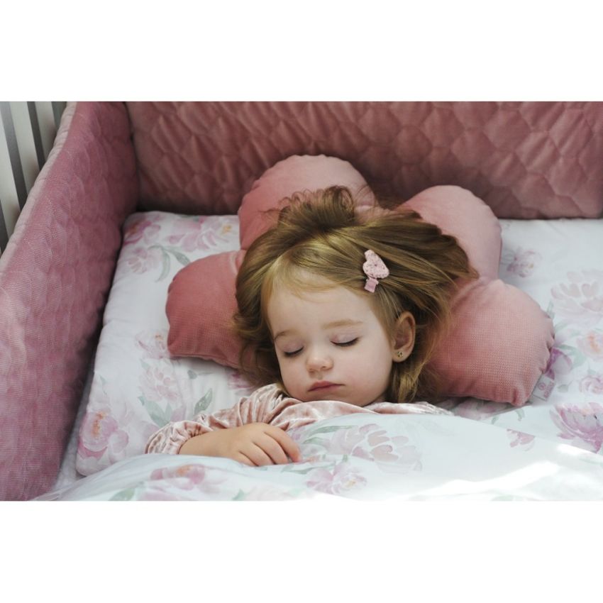 Makaszka - Bettumrandung Samt Altrosa