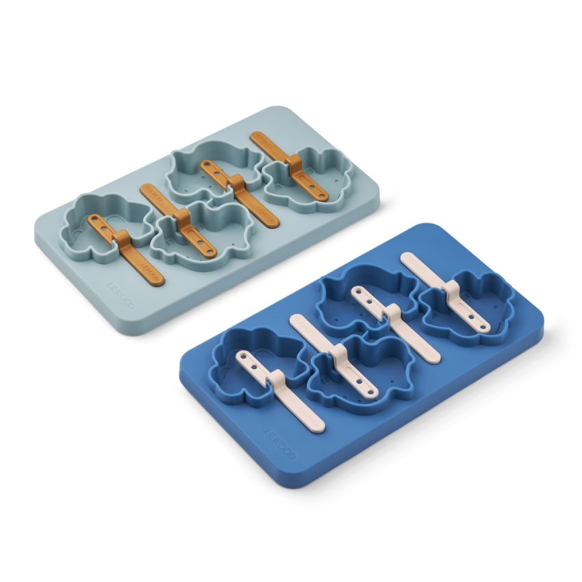 LIEWOOD - Silikon Glaceformen Manfred Dino Riverside Mix