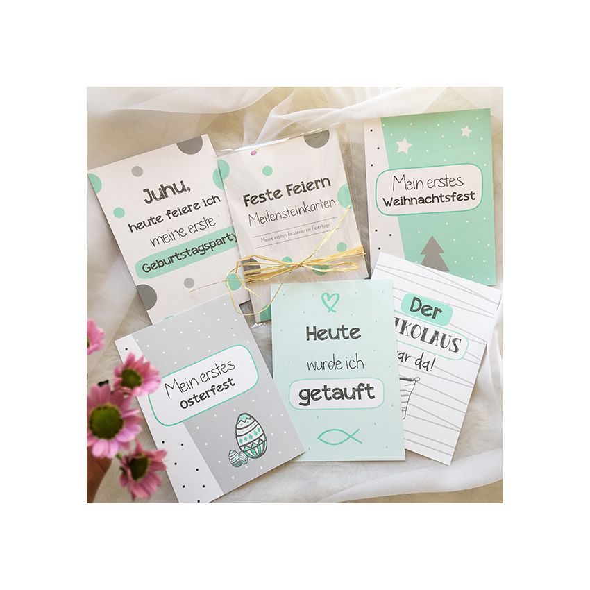 mintkind - Meilensteinkarten- Set 