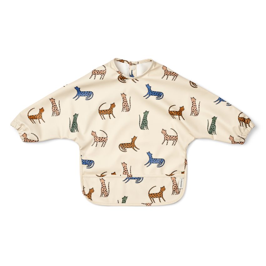 LIEWOOD - Merle Lätzchen Langarm Leopard Multi