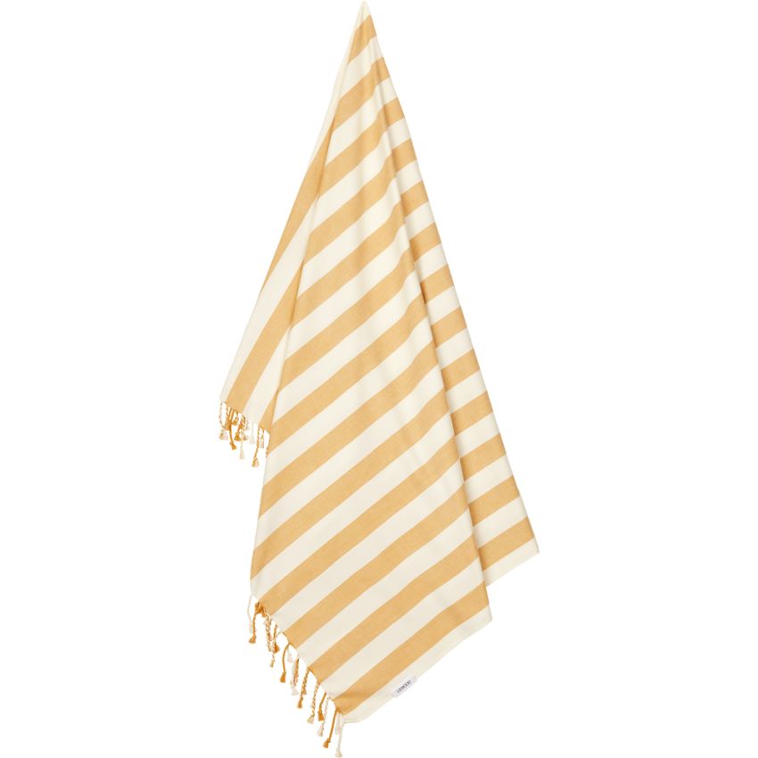 LIEWOOD - Mona Fransen Strandtuch Streifen Yellow Creme