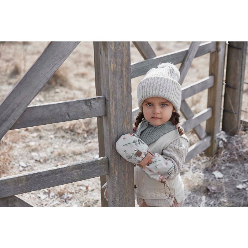 Elodie - Pommel Woll- Mütze Creamy White